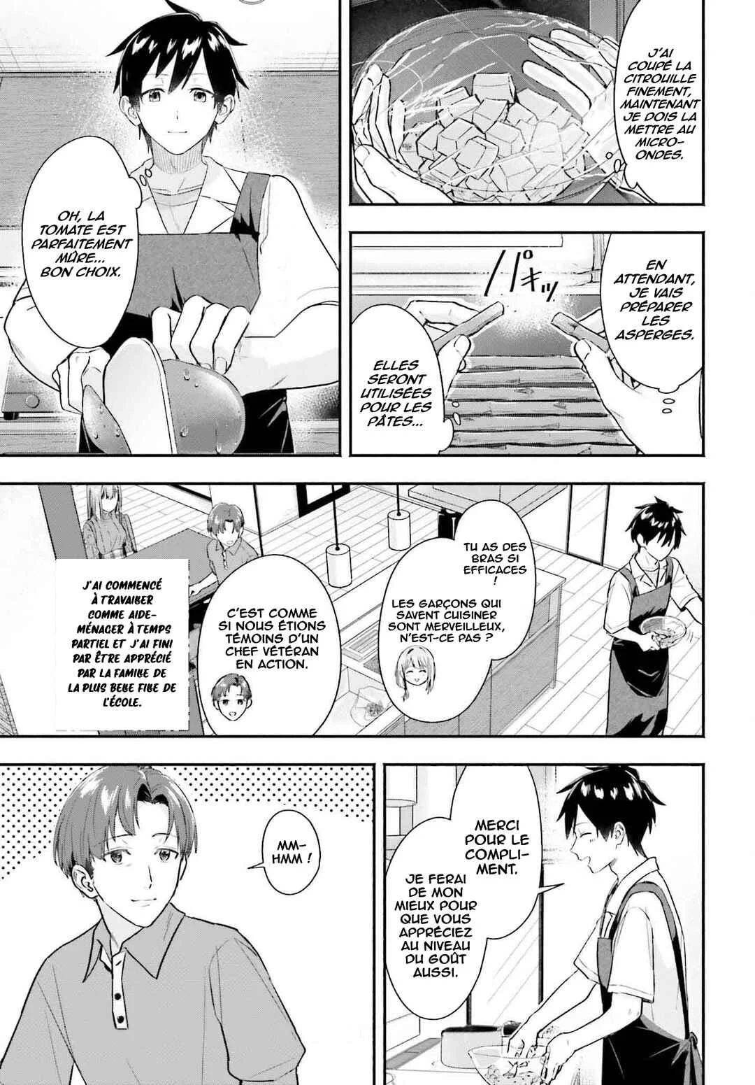 Kaji Daikou no Arubaito wo Hajimetara Gakuen Ichi no Bishoujo no Kazoku ni Kiniirarechaimashita. Chapitre 5 - Page 17