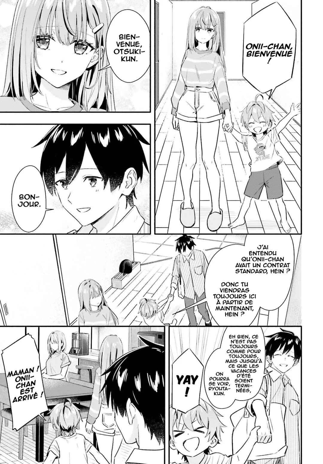 Kaji Daikou no Arubaito wo Hajimetara Gakuen Ichi no Bishoujo no Kazoku ni Kiniirarechaimashita. Chapitre 6 - Page 23
