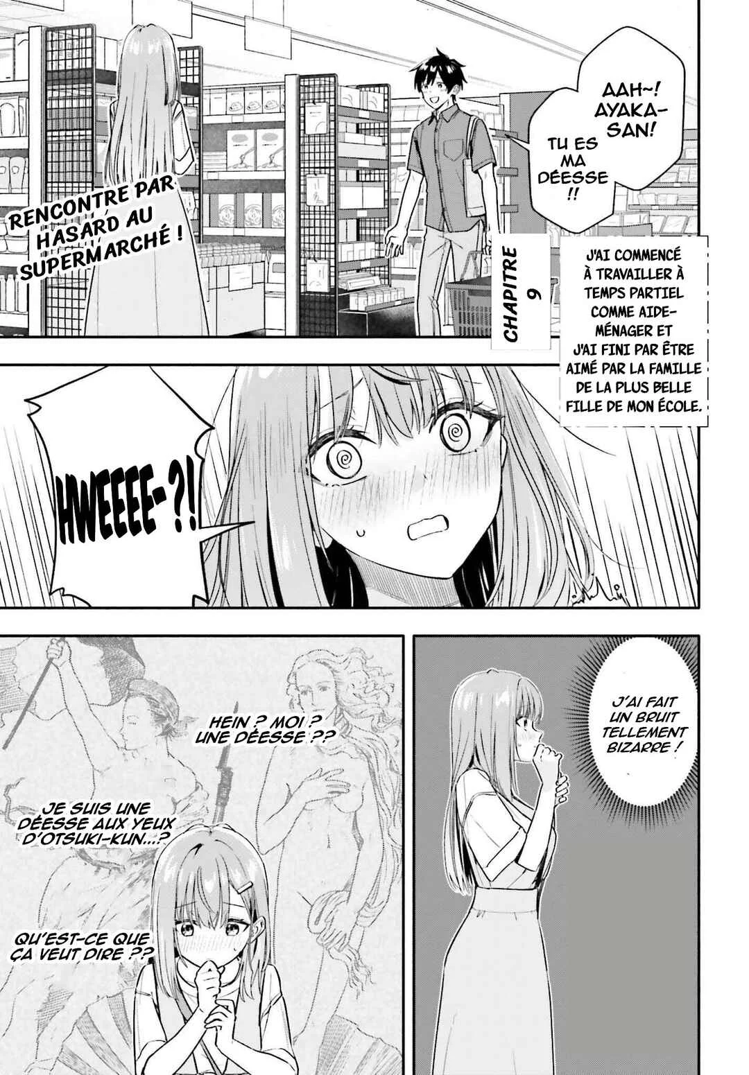 Kaji Daikou no Arubaito wo Hajimetara Gakuen Ichi no Bishoujo no Kazoku ni Kiniirarechaimashita. Chapitre 9 - Page 1