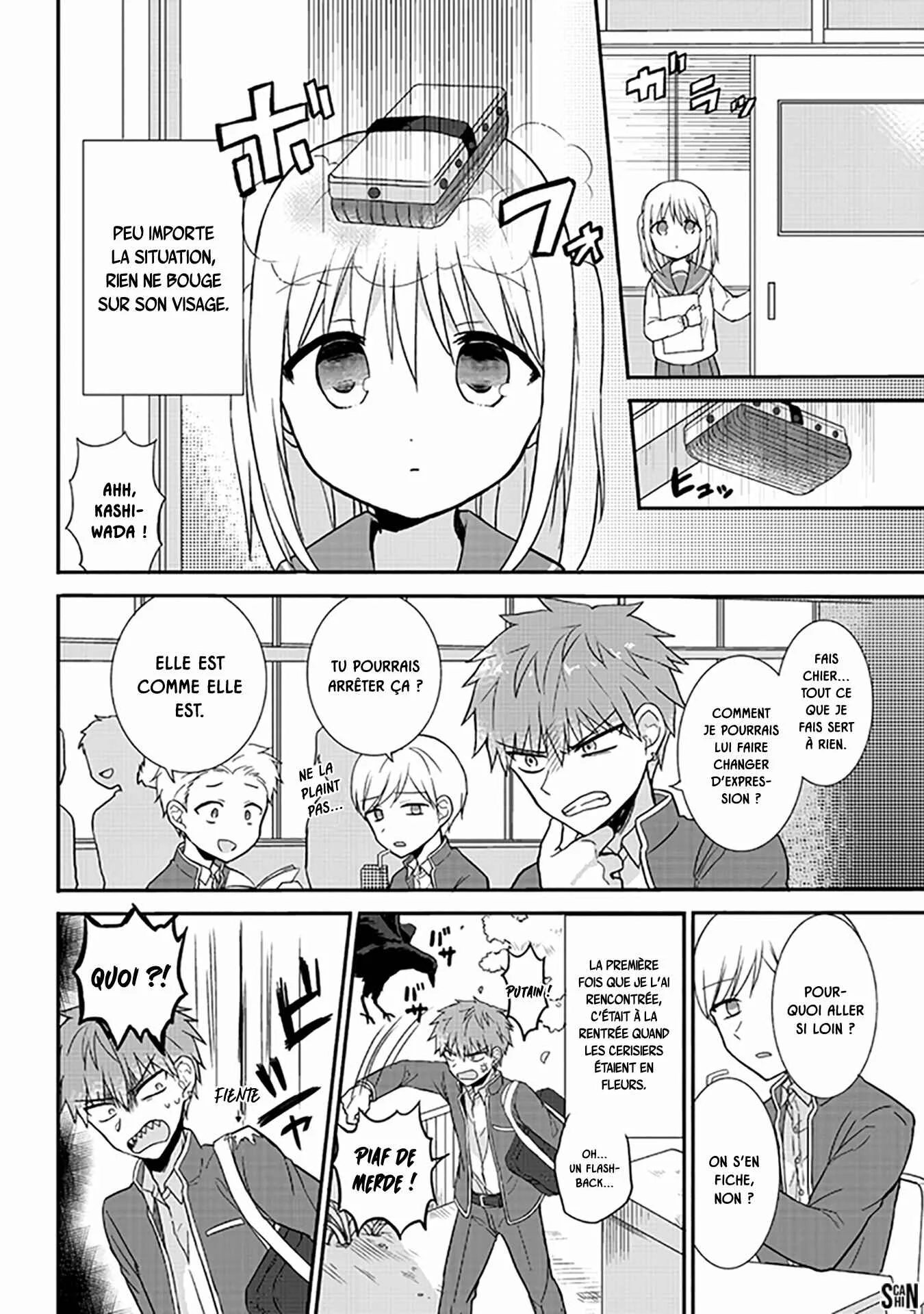 Kao ni Denai Kashiwada-san to Kao ni Deru Oota-kun Chapitre 1: La fille au visage inexpressif et le garçon au visage émotif - Page 3
