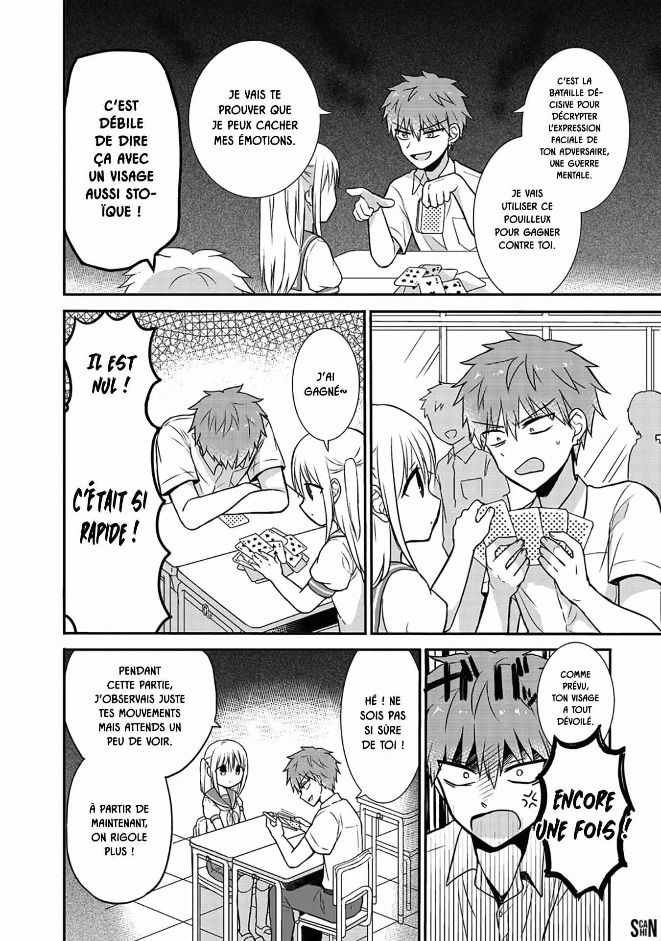 Kao ni Denai Kashiwada-san to Kao ni Deru Oota-kun Chapitre 3: Kashiwada, Oota et le Pouilleux - Page 1