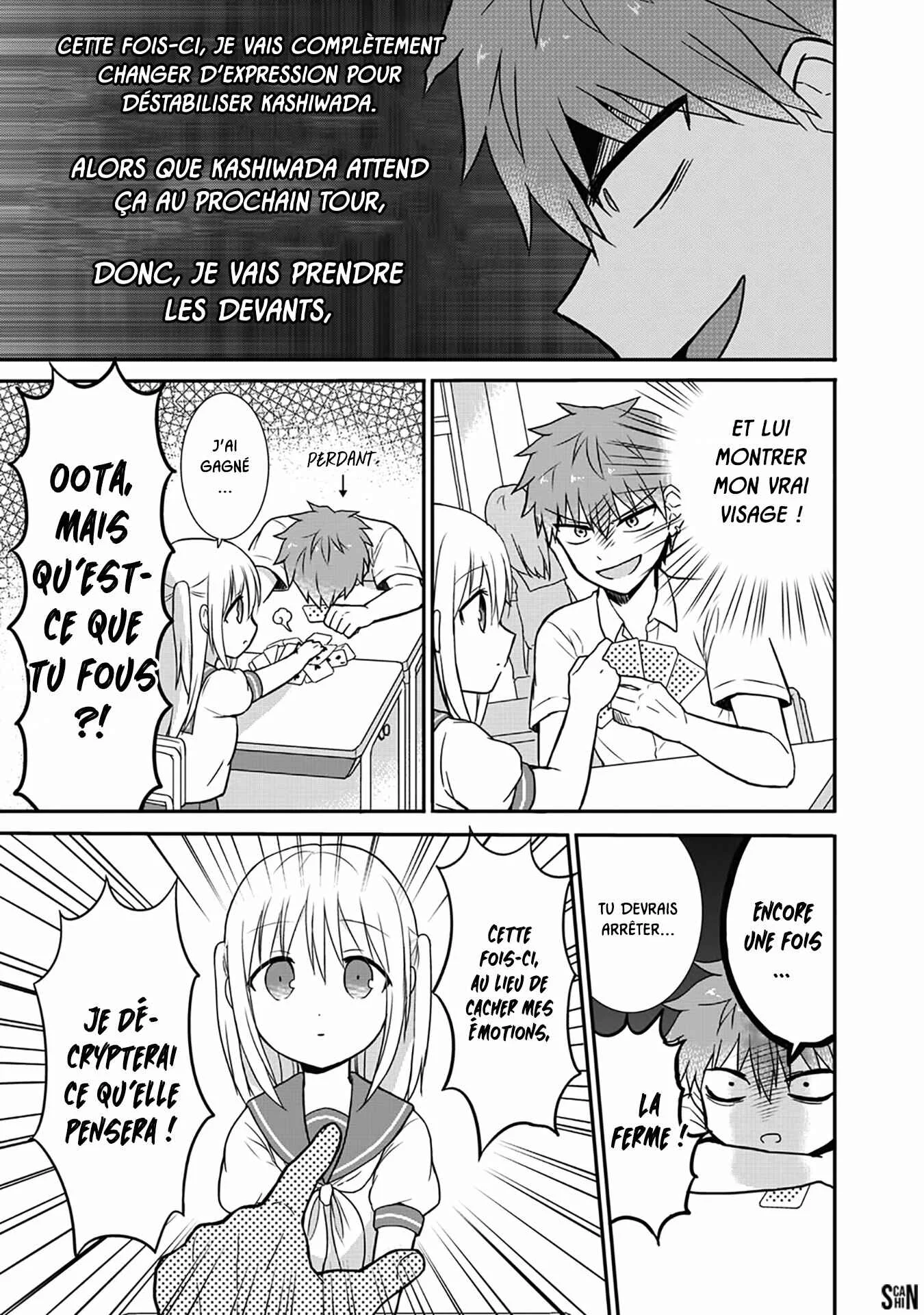 Kao ni Denai Kashiwada-san to Kao ni Deru Oota-kun Chapitre 3: Kashiwada, Oota et le Pouilleux - Page 2