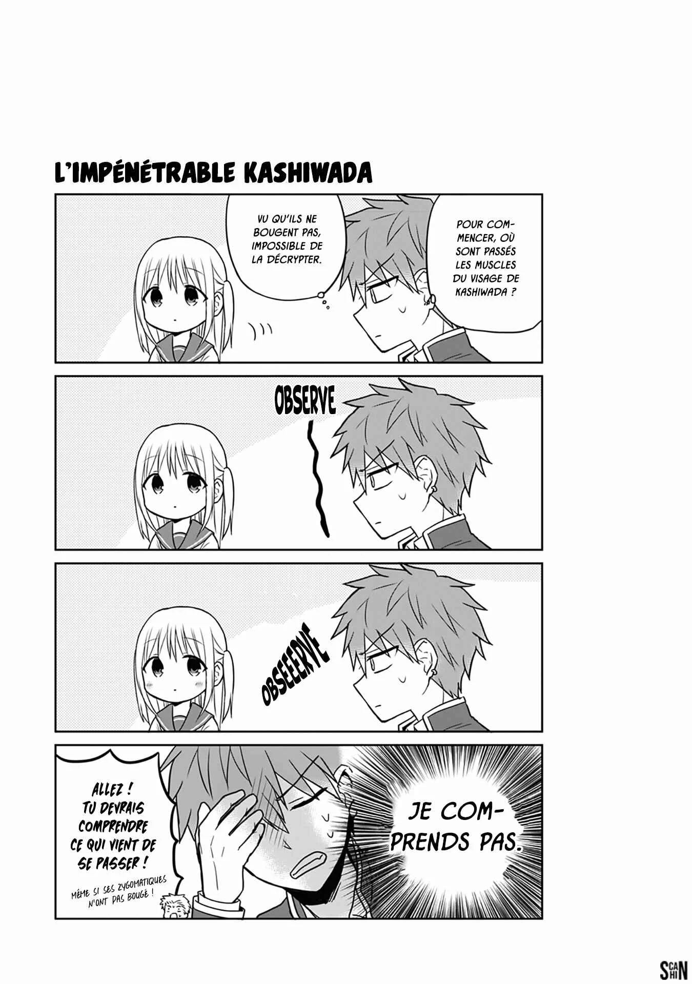 Kao ni Denai Kashiwada-san to Kao ni Deru Oota-kun Chapitre 4: Natation avec Kashiwada et Oota - Page 9