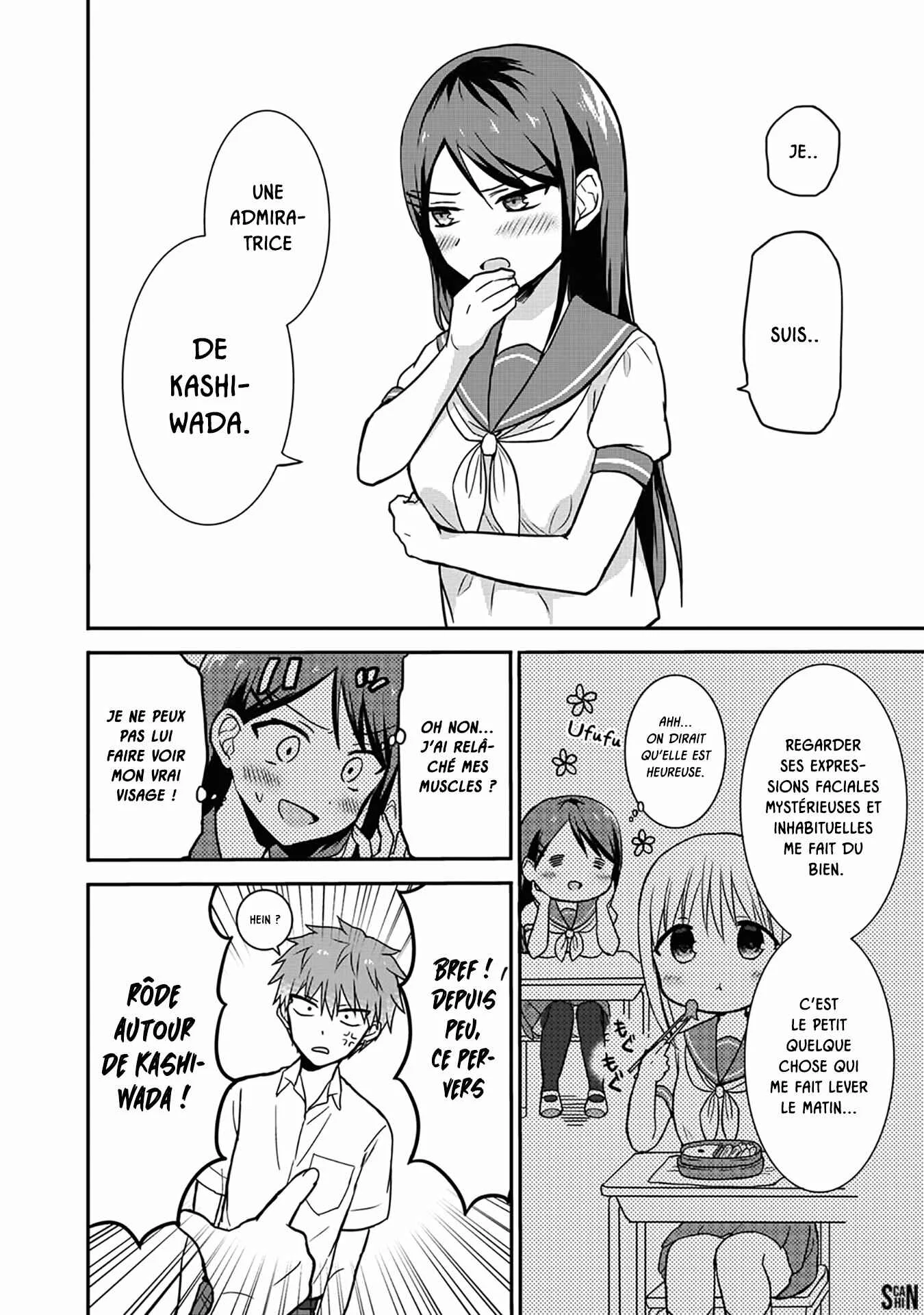 Kao ni Denai Kashiwada-san to Kao ni Deru Oota-kun Chapitre 5: Le secret de Tabuchi - Page 6