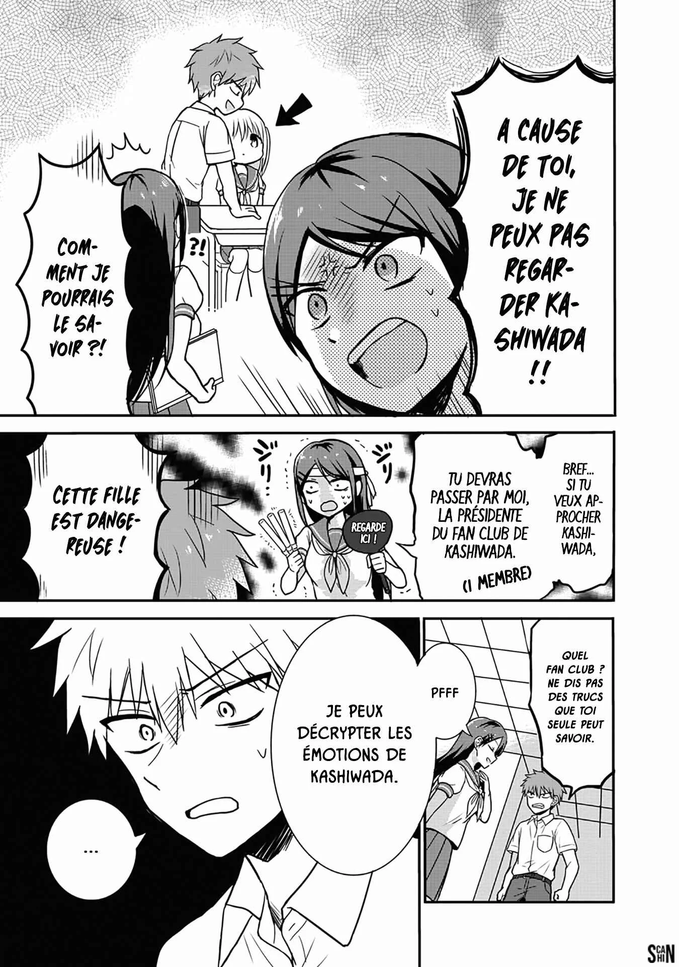 Kao ni Denai Kashiwada-san to Kao ni Deru Oota-kun Chapitre 5: Le secret de Tabuchi - Page 7