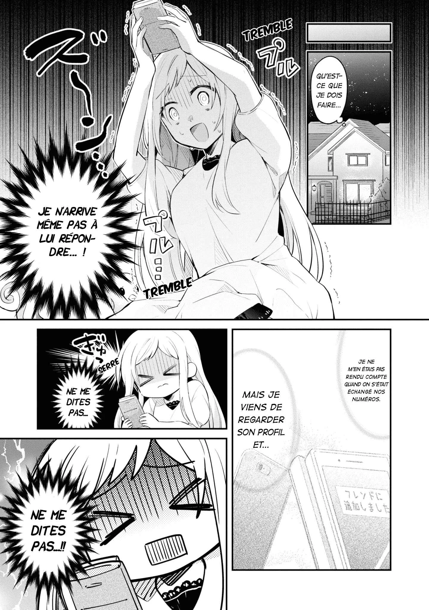 Kimi no Yokogao shika Mirenai Chapitre 8.5: Je n'arrive pas à regarder mon téléphone - Page 3