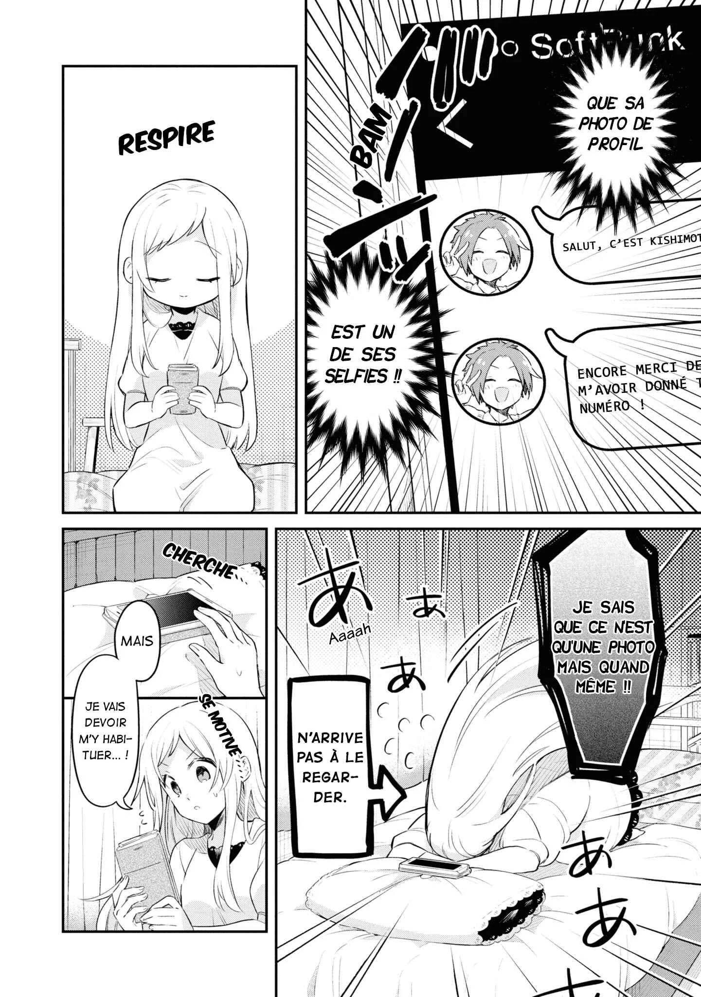 Kimi no Yokogao shika Mirenai Chapitre 8.5: Je n'arrive pas à regarder mon téléphone - Page 4