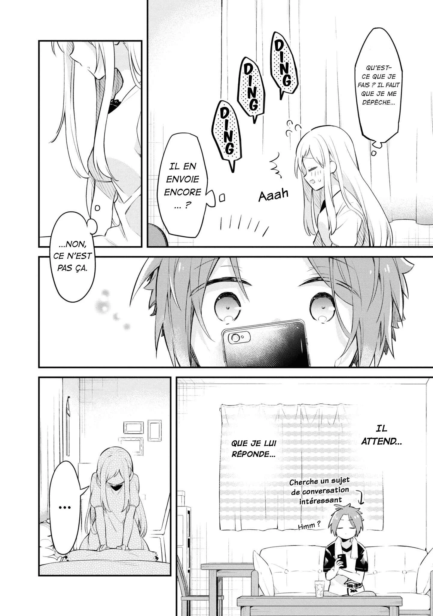 Kimi no Yokogao shika Mirenai Chapitre 8.5: Je n'arrive pas à regarder mon téléphone - Page 8