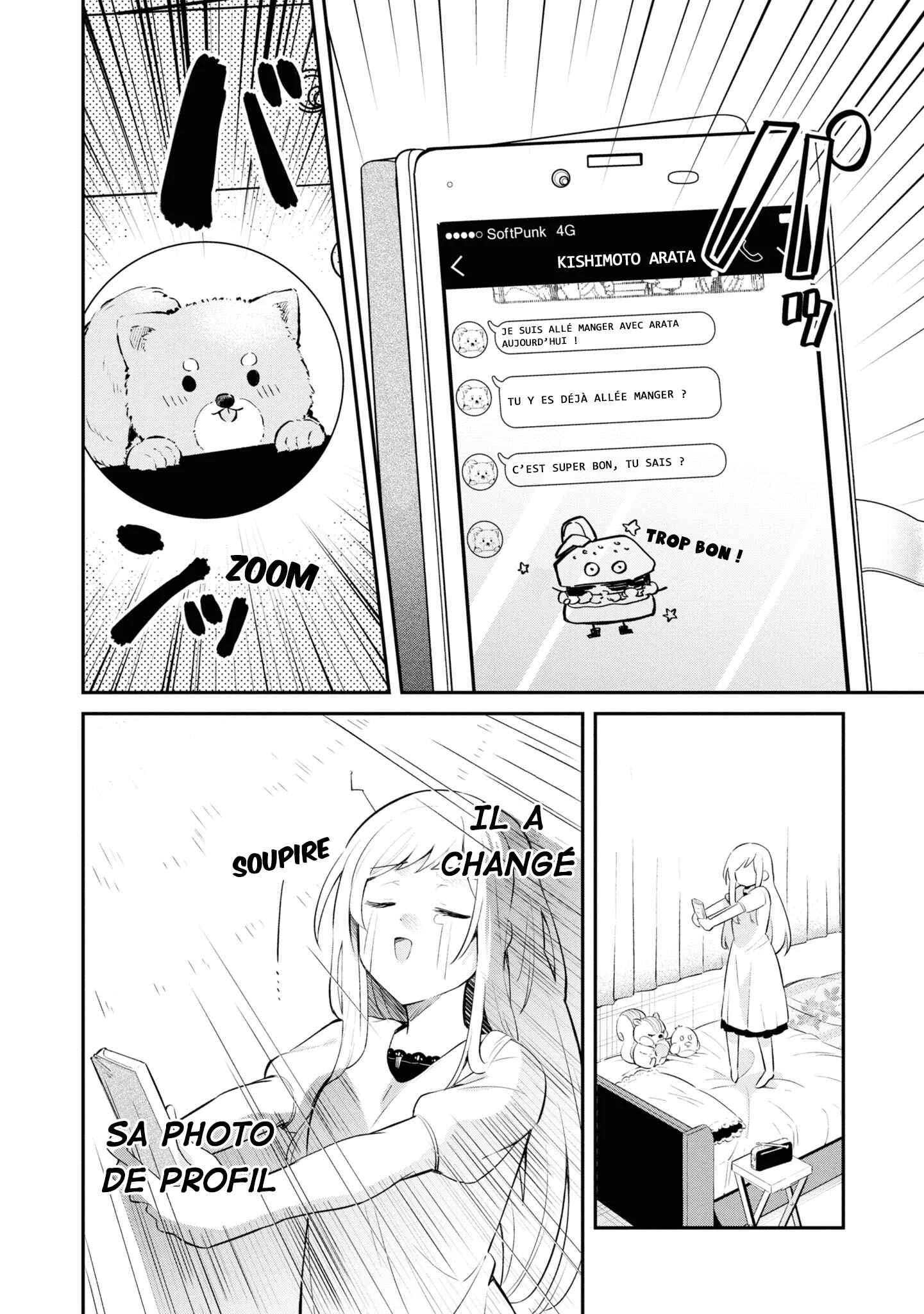 Kimi no Yokogao shika Mirenai Chapitre 8.5: Je n'arrive pas à regarder mon téléphone - Page 10