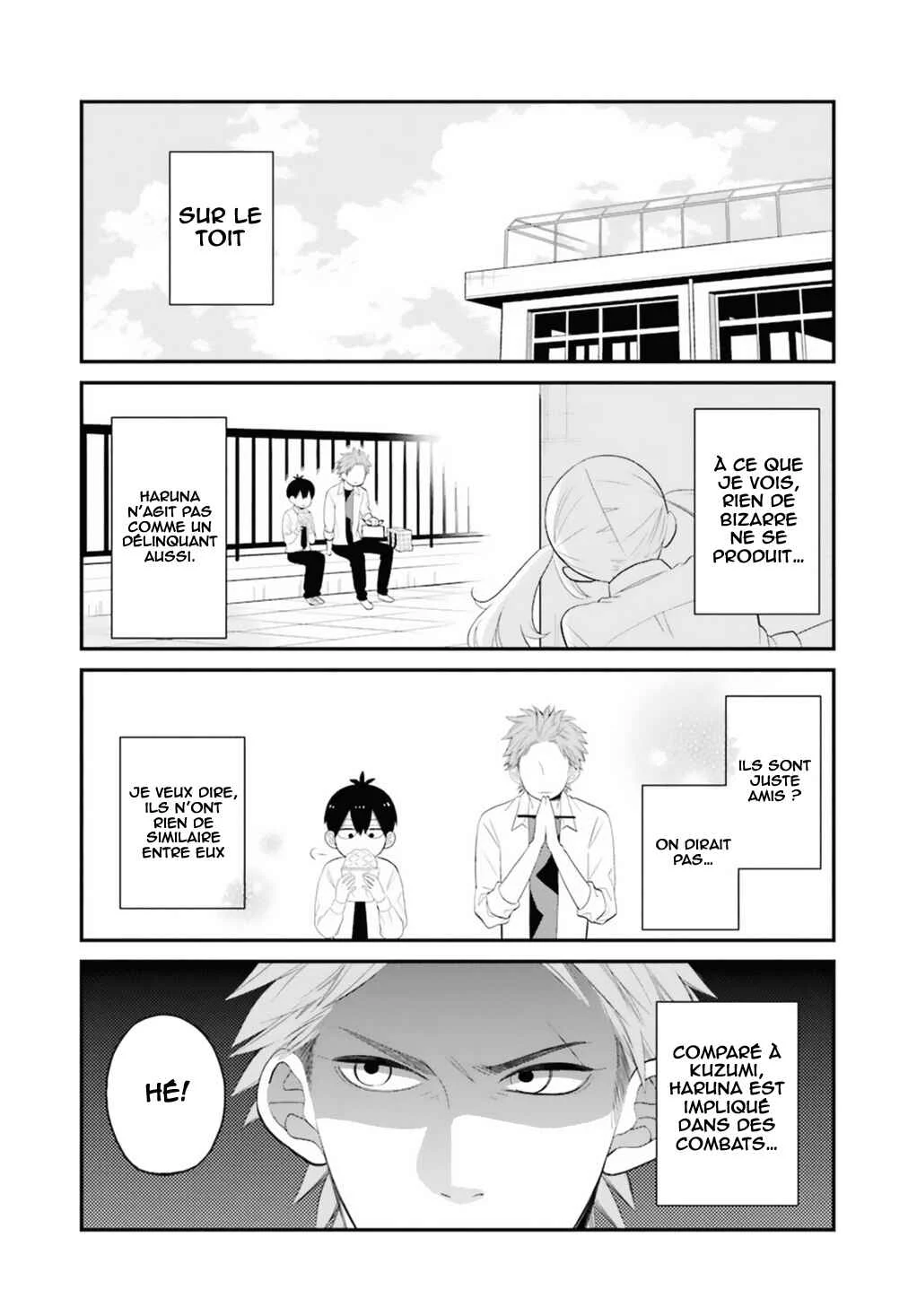 Kuzumi-kun, Can't You Read the Room? Chapitre 0.9: Haruna-kun , le délinquant - Page 7