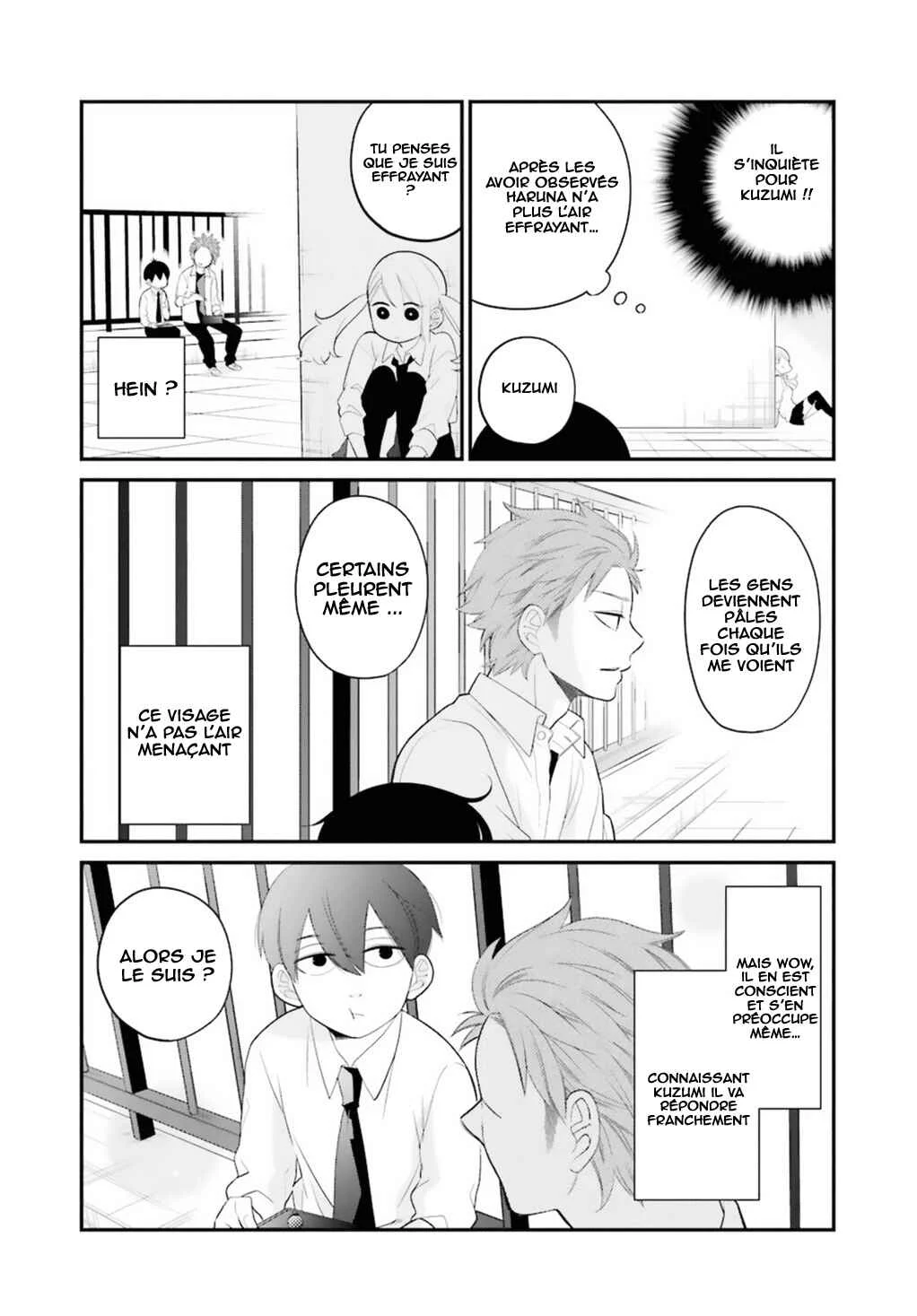 Kuzumi-kun, Can't You Read the Room? Chapitre 0.9: Haruna-kun , le délinquant - Page 9