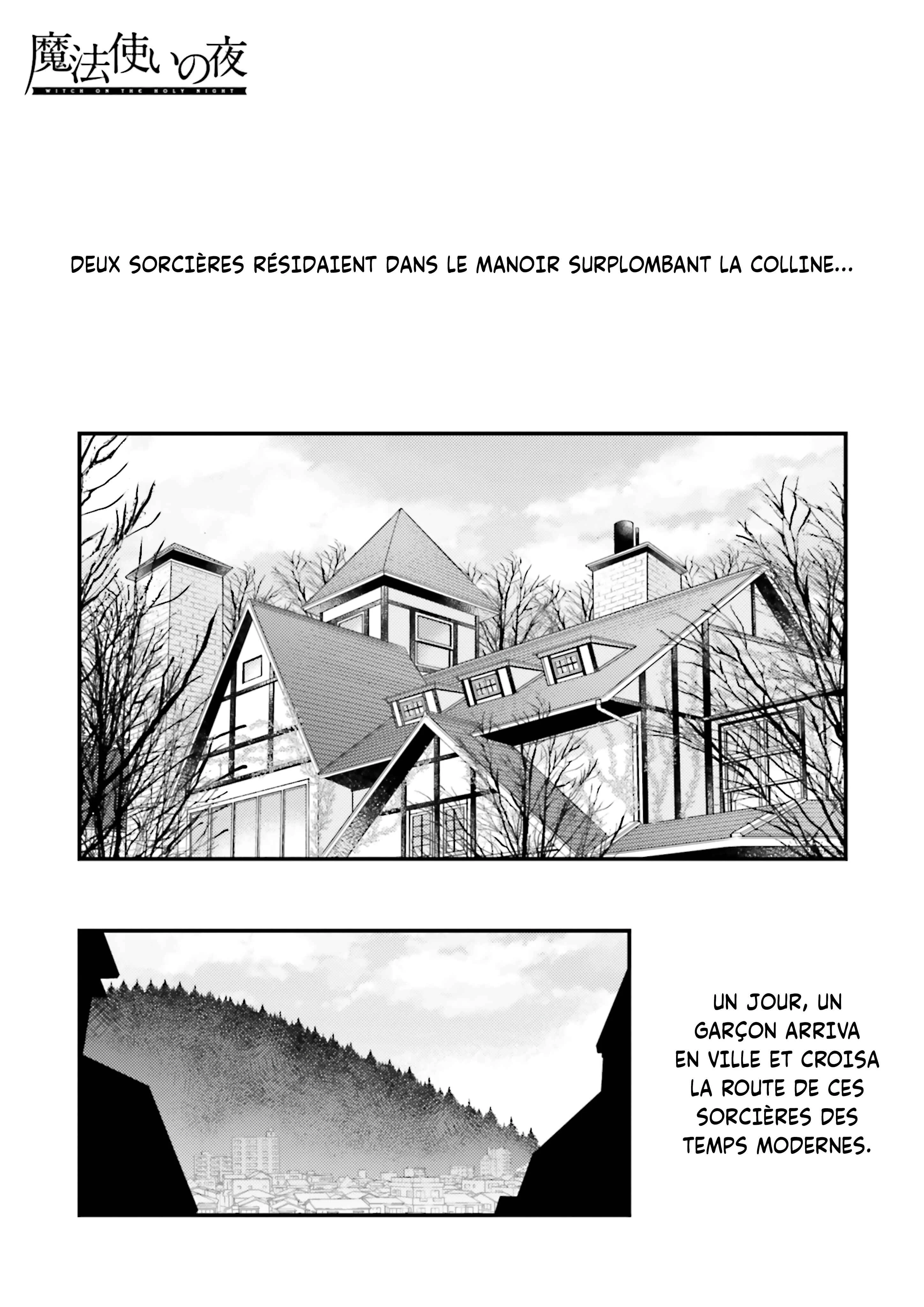 Mahoutsukai no Yoru Chapitre 1: Les évènements de la journée Ⅰ - Page 1