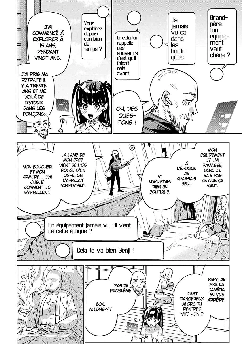 Moto Tansakusha no Ojii-chan: Mago ni Segamarete Dungeon Haishin o Hajimeta njaga, Nazeka Bazuriotta wai Chapitre 1 - Page 35