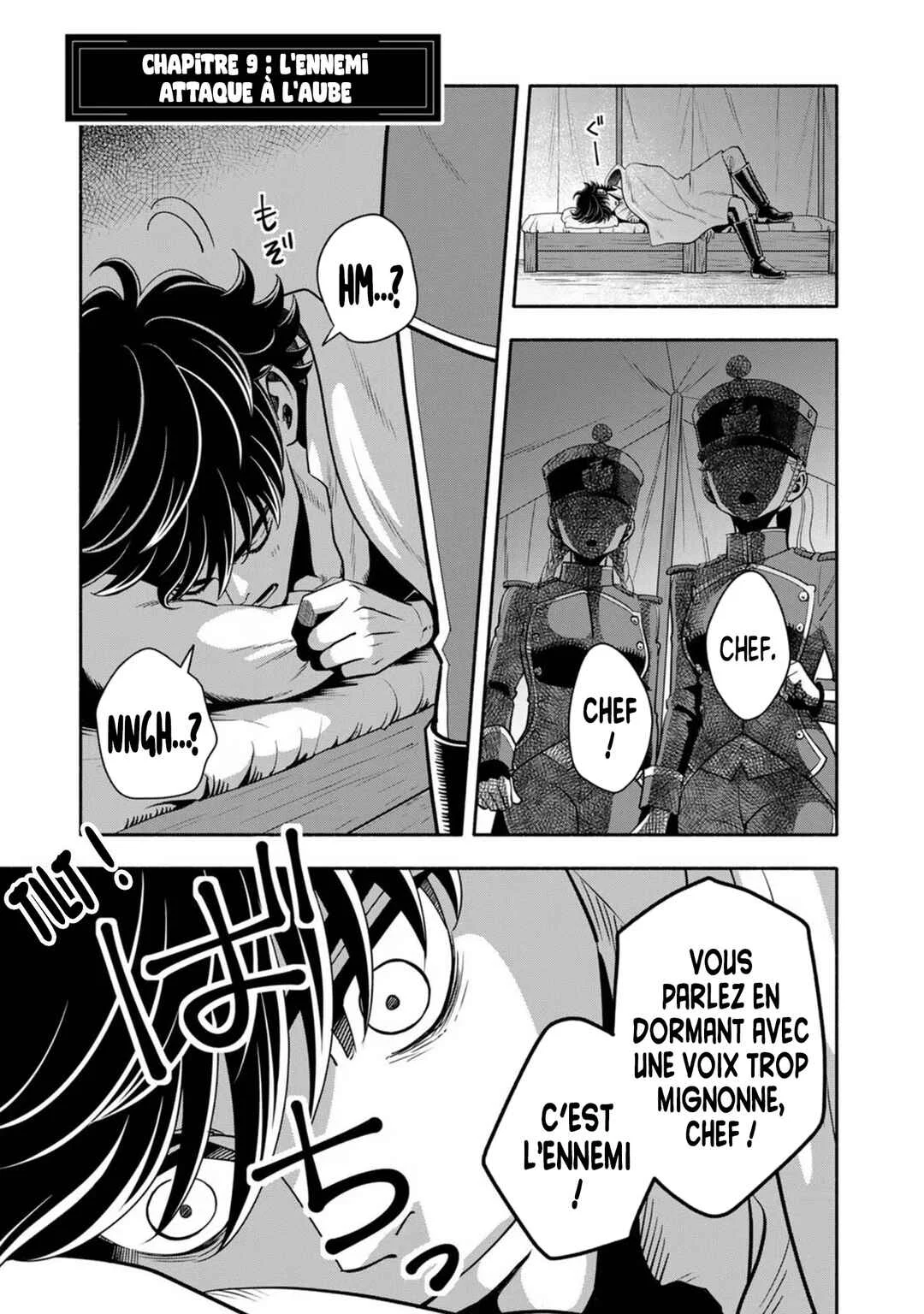 Musket Girls! ~Tensei Sanbou to Senretsu Otome-tachi~ Chapitre 9: L'ennemi Attaque À L'aube. - Page 1