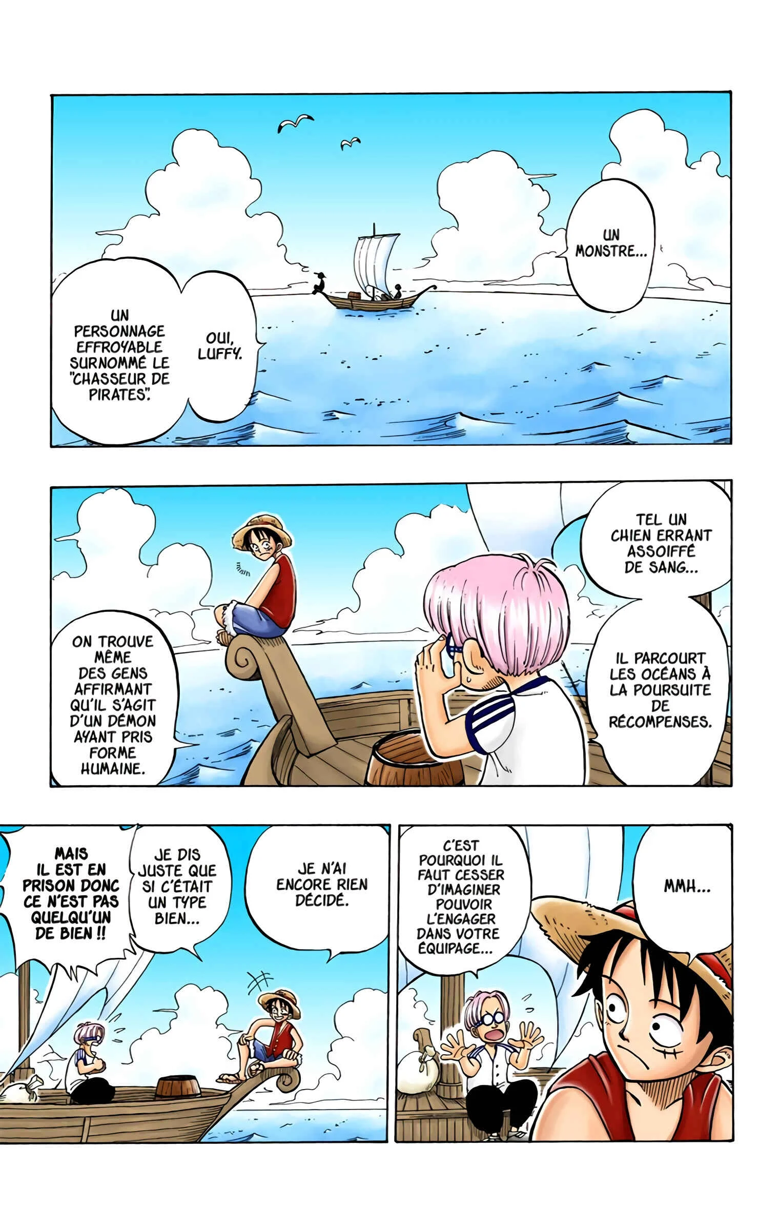 One Piece (Official Colored) Chapitre 3: Zoro, le chasseur de pirates - Page 1