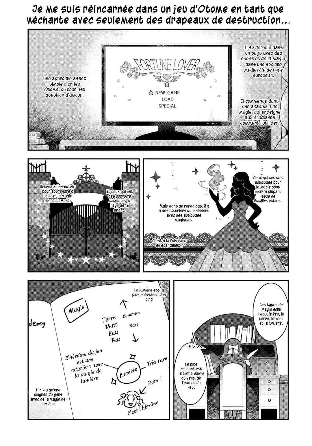 Otome Game no Hametsu Flag shika nai Akuyaku Reijou ni Tensei shite shimatta... Chapitre 1: Je me souviens des souvenirs de ma vie passée - Page 14