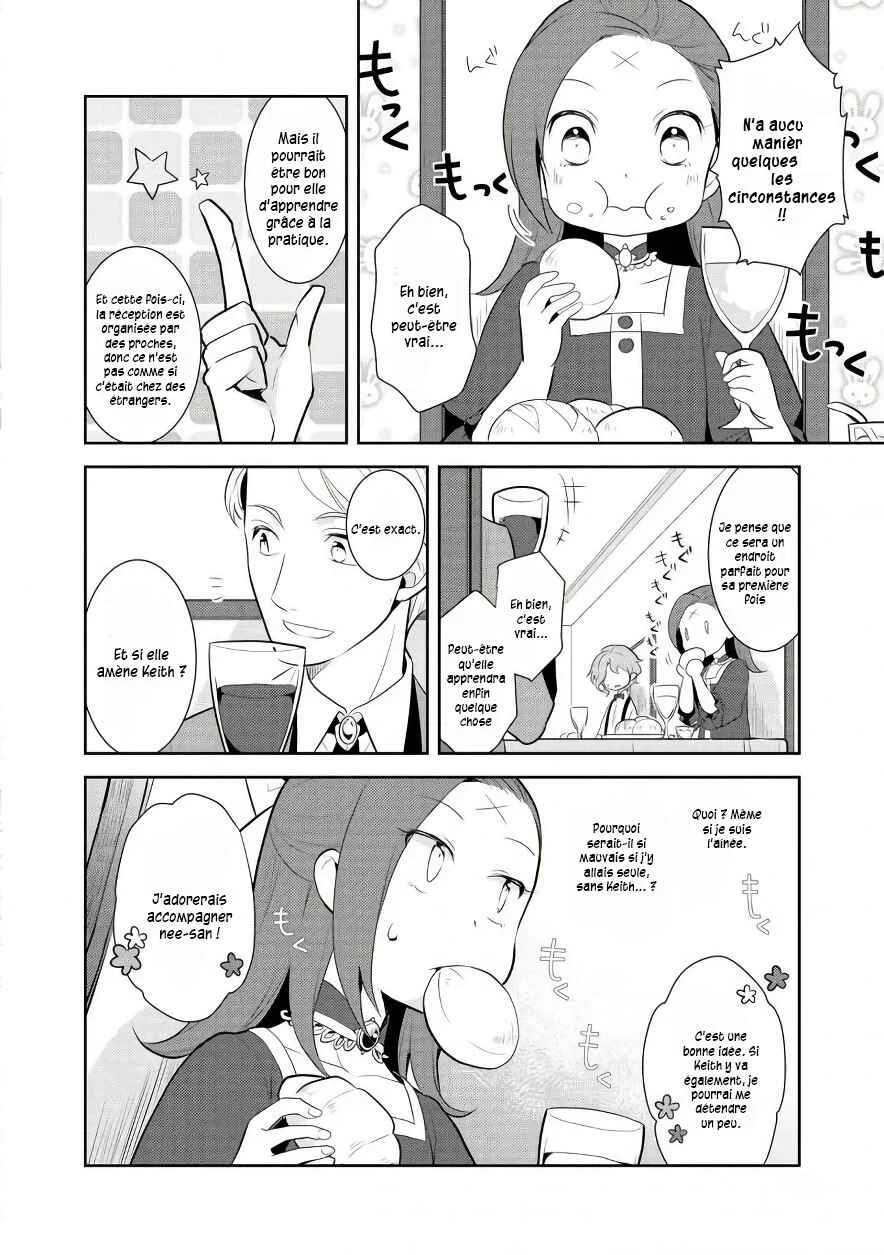 Otome Game no Hametsu Flag shika nai Akuyaku Reijou ni Tensei shite shimatta... Chapitre 3: Ma première réception et une nouvelle amie - Page 6