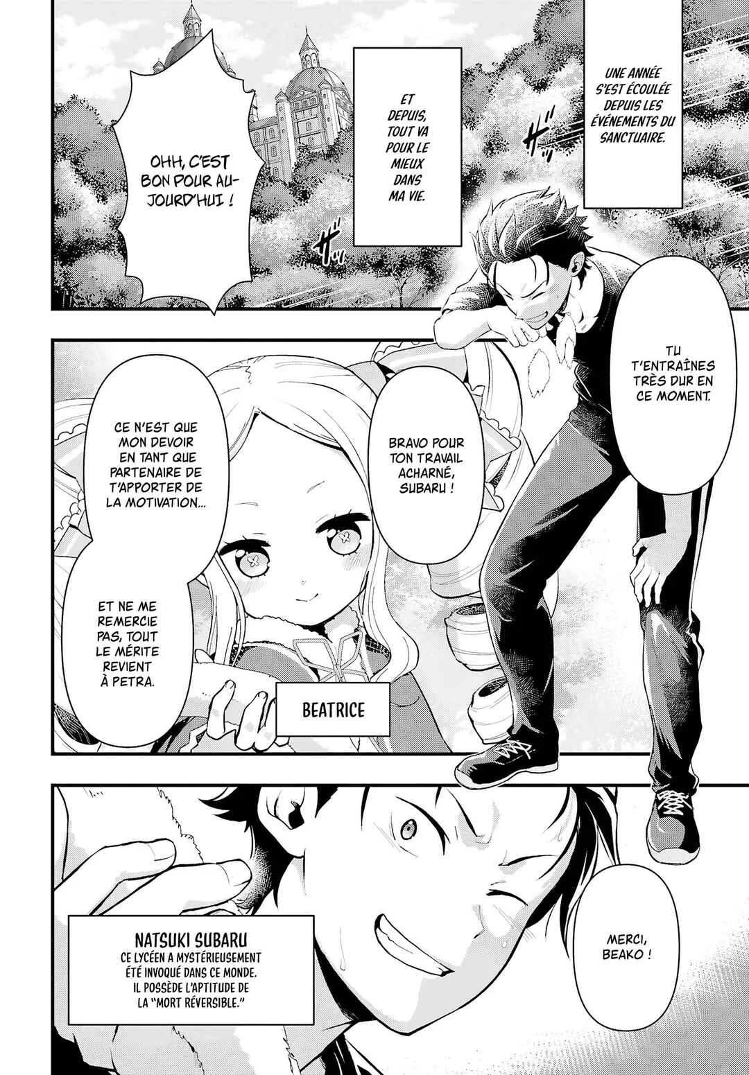 Re:Zero kara Hajimeru Isekai Seikatsu: Dai 5-shou—Mizu no Miyako to Eiyuu no Uta Chapitre 1.1: Vers Priestella, la cité aux scandales. - Page 4