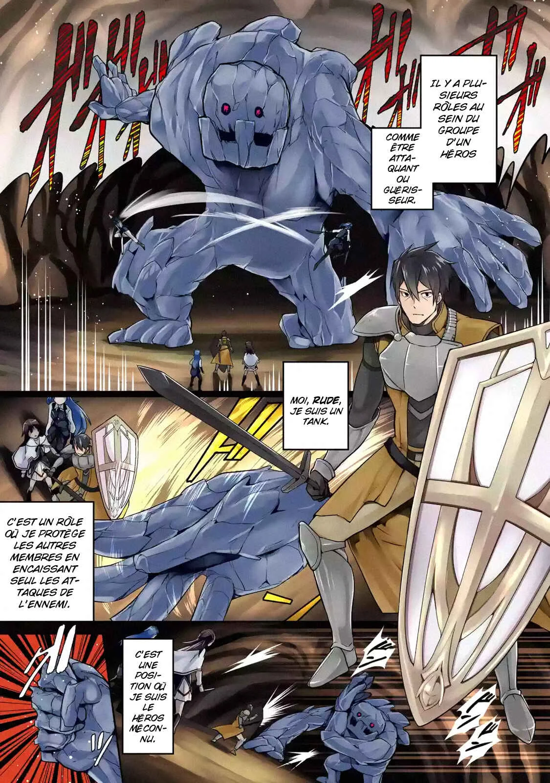 Saikyou Tank no Meikyuu Kouryaku ~Tairyoku 9999 no Rare Skill-mochi Tank, Yuusha Party wo Tsuihou Sareru~ Chapitre 1.1: Le tank possédant une compétence d'endurance rare de 9 999 a été exclu du groupe Hero.(1) - Page 1