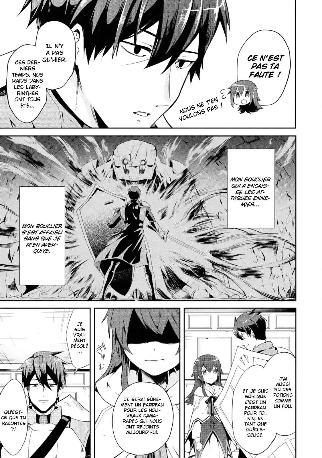 Saikyou Tank no Meikyuu Kouryaku ~Tairyoku 9999 no Rare Skill-mochi Tank, Yuusha Party wo Tsuihou Sareru~ Chapitre 1.1: Le tank possédant une compétence d'endurance rare de 9 999 a été exclu du groupe Hero.(1) - Page 7