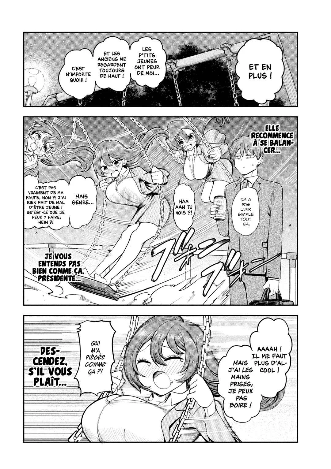 Shachou to Sake to Hoshi Chapitre 2: La présidente et la balançoire - Page 10