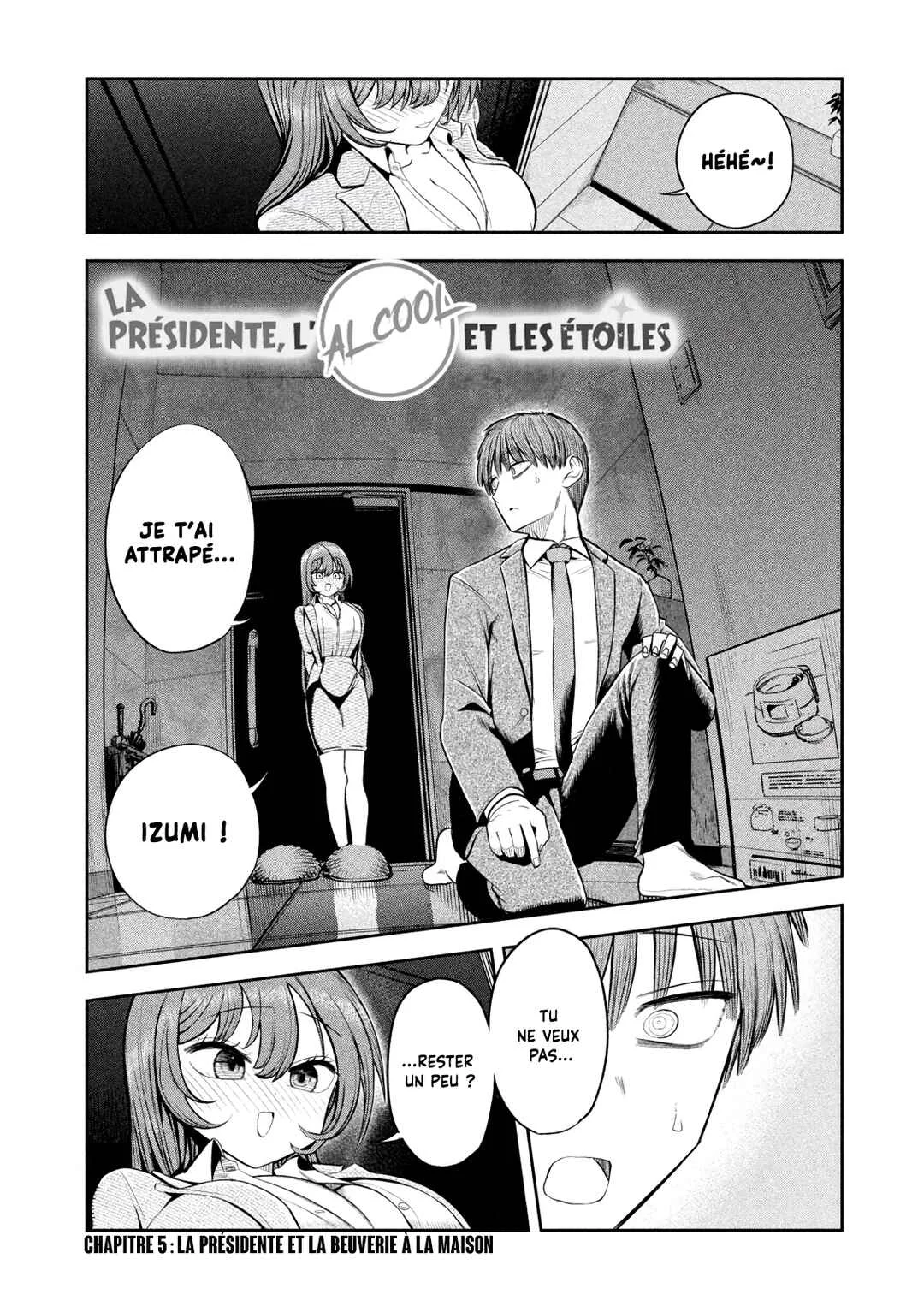Shachou to Sake to Hoshi Chapitre 5: La présidente et la beuverie à la maison - Page 2