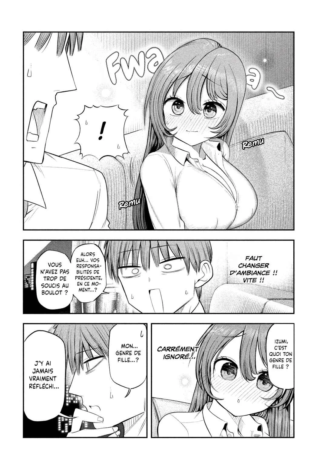 Shachou to Sake to Hoshi Chapitre 5: La présidente et la beuverie à la maison - Page 11