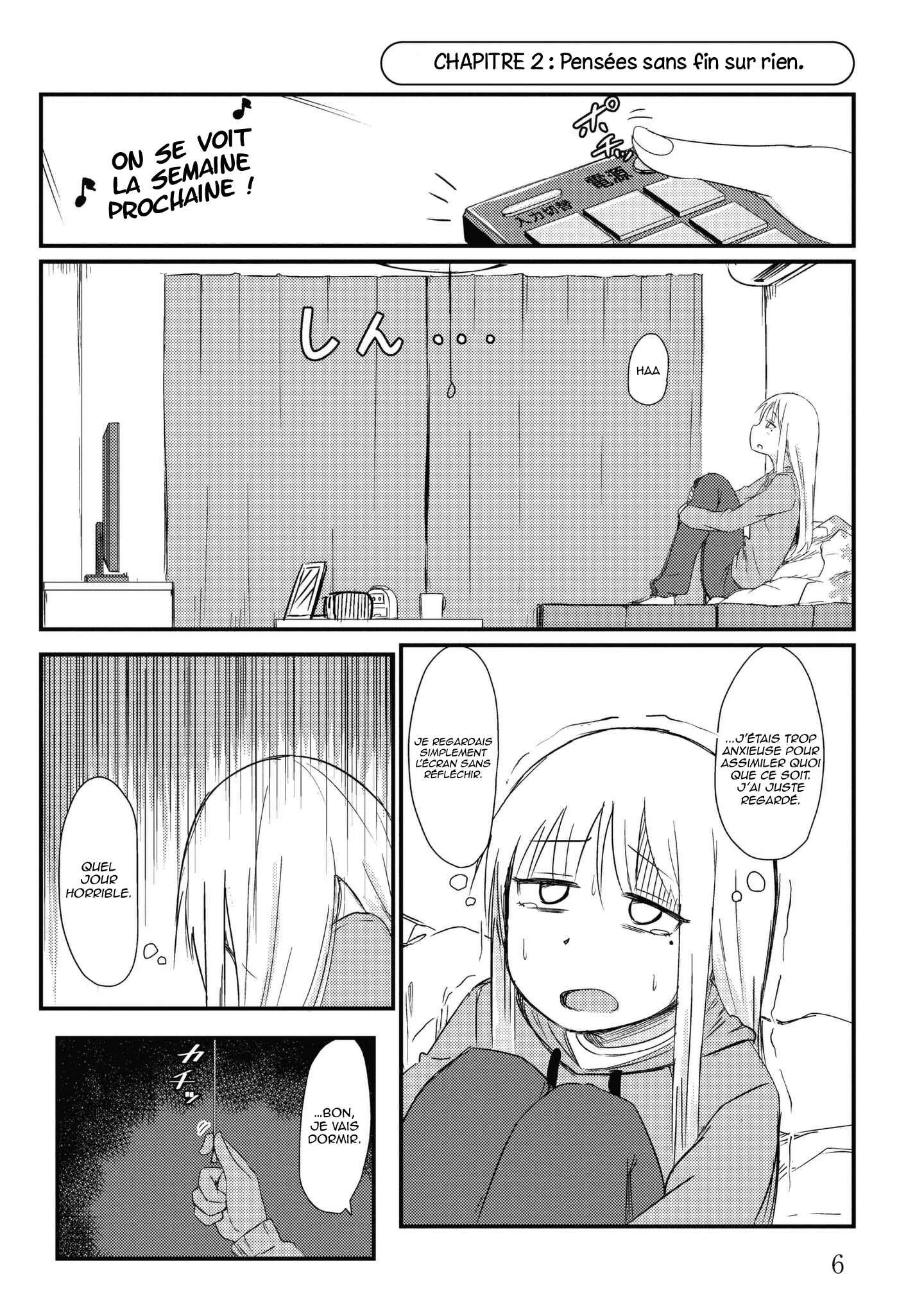 She Doesn't Know Why She Lives. Chapitre 2: Pensées sans fin sur rien - Page 2