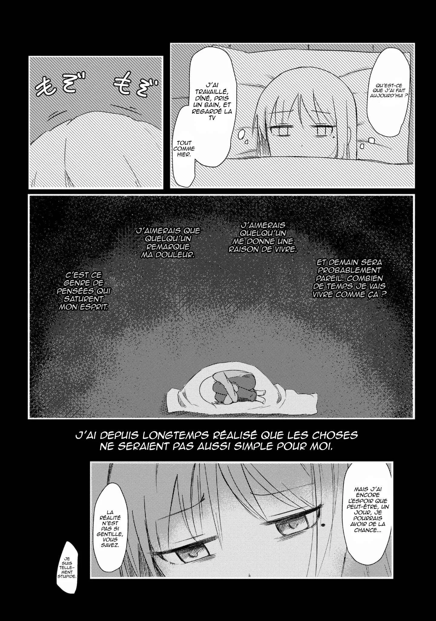 She Doesn't Know Why She Lives. Chapitre 2: Pensées sans fin sur rien - Page 3