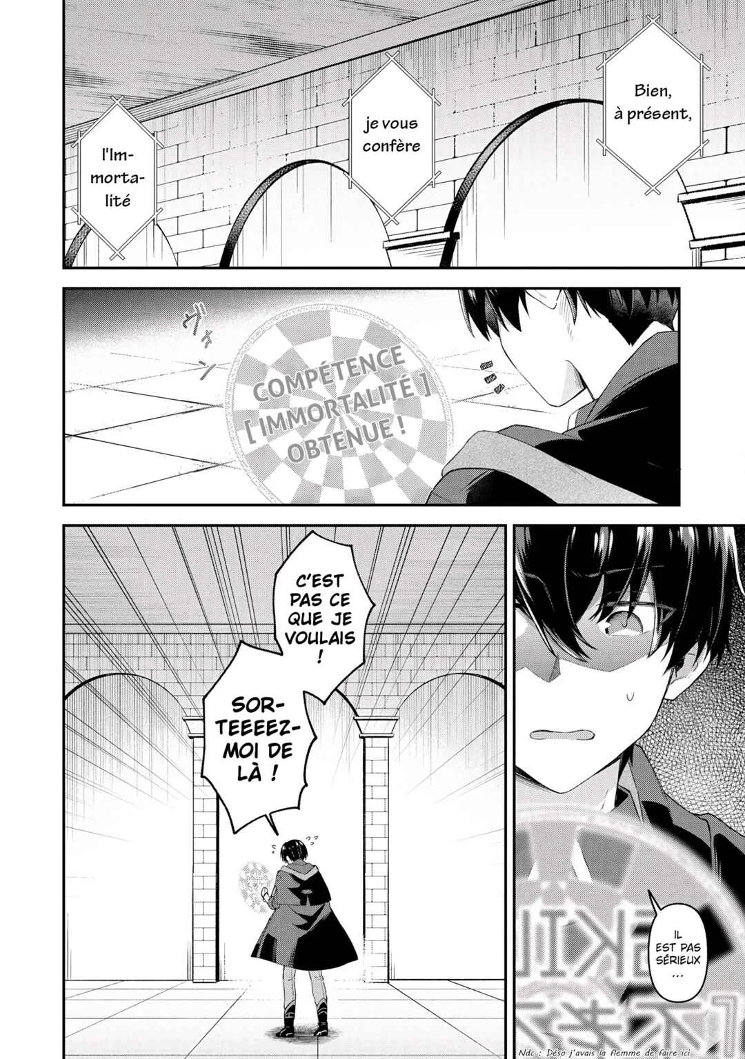 Shinen no Majutsushi ~Hangyakusha to shite Yuuheisareta Ore wa Fushi no Karada to Saikyou no Chikara wo Teniire Boukensha to shite Nariagaru~ Chapitre 1 - Page 26