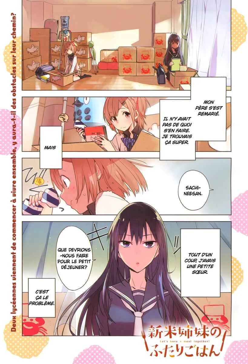 Shinmai Shimai no Futari Gohan Chapitre 1: Sandwich au Jambon - Page 1