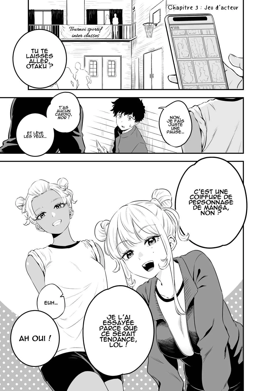 Shiro Gal to Kuro Gal no Yuuwaku Chapitre 3: Jeu d'acteur - Page 1