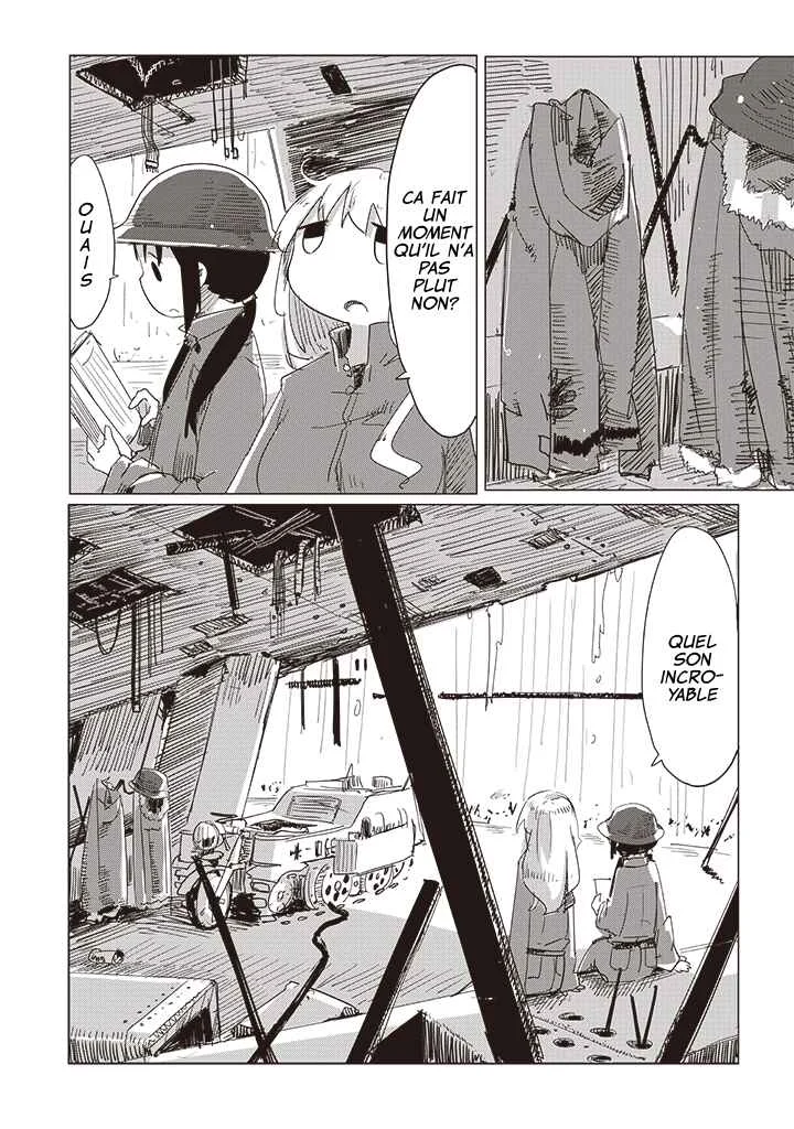 Shoujo Shuumatsu Ryoukou Chapitre 12: Le son de la pluie - Page 4