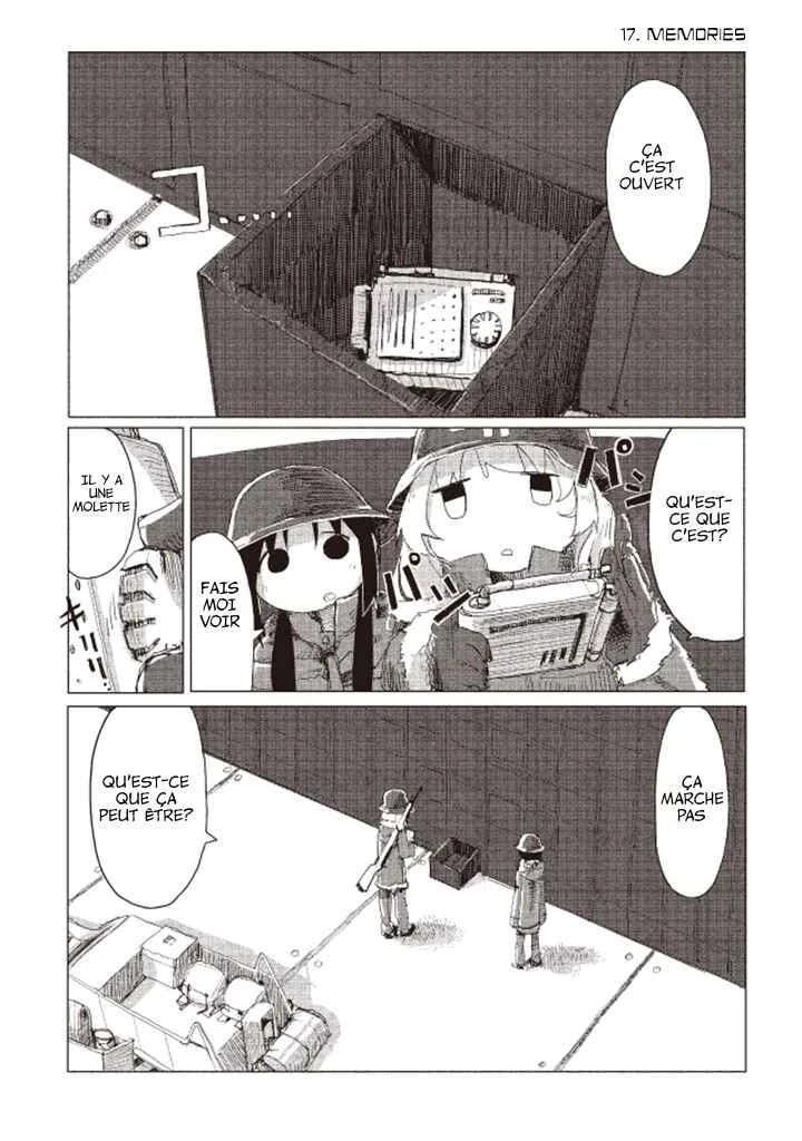 Shoujo Shuumatsu Ryoukou Chapitre 18: Souvenirs - Page 1