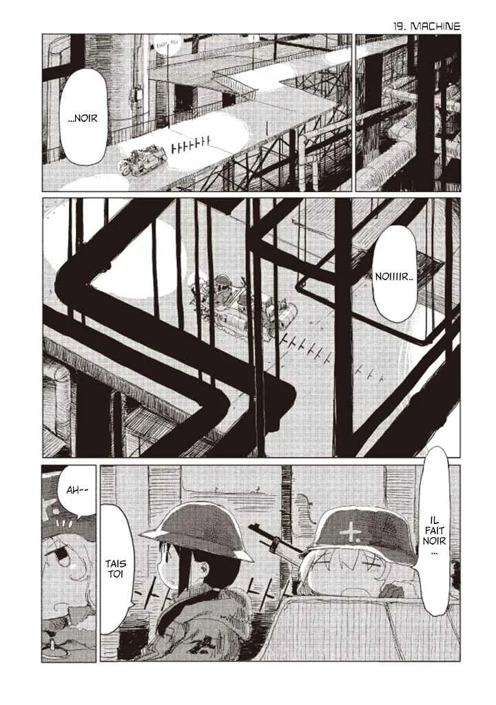 Shoujo Shuumatsu Ryoukou Chapitre 20: Machine - Page 1