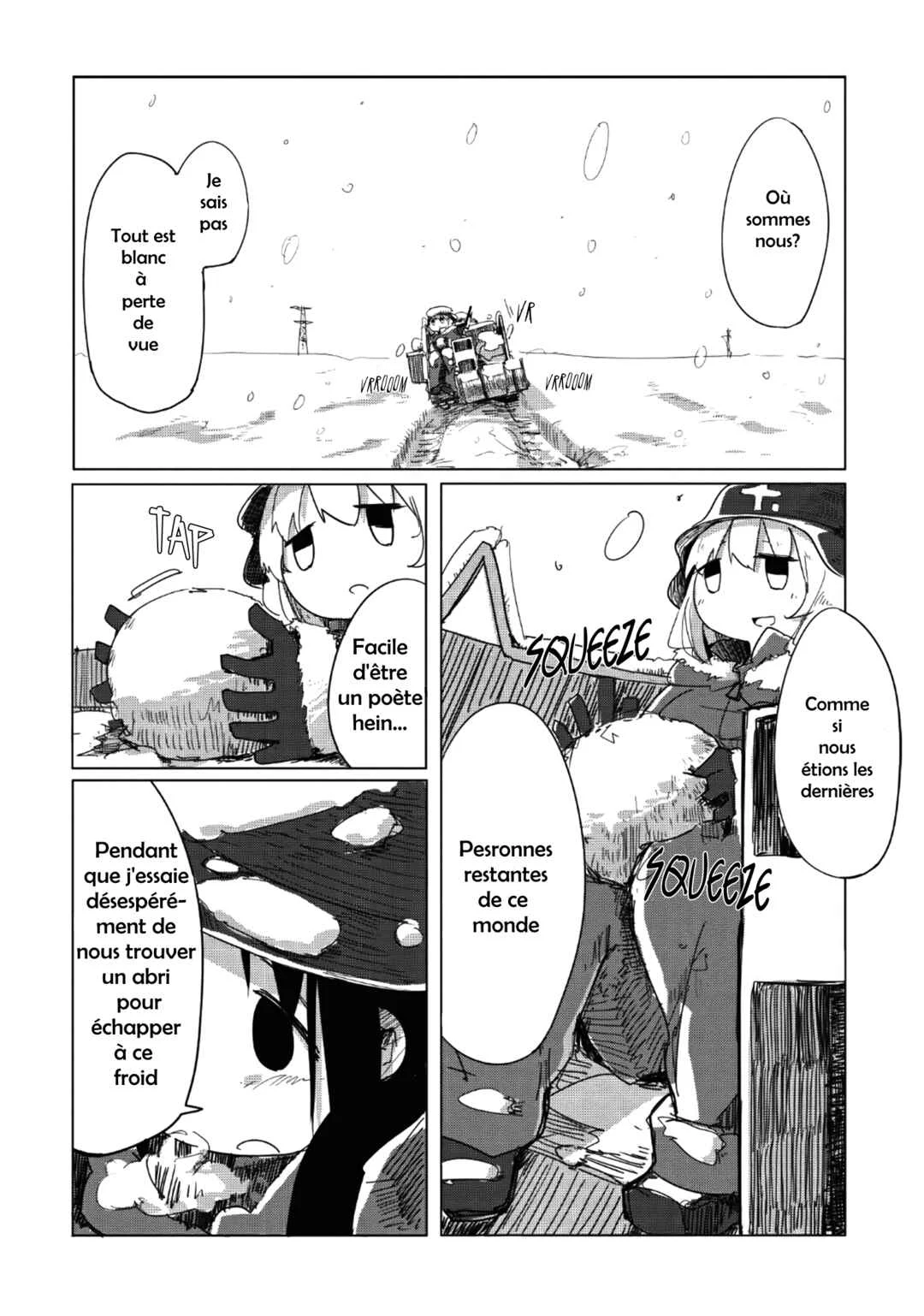 Shoujo Shuumatsu Ryoukou Chapitre 3: Bain - Page 1
