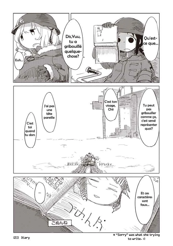 Shoujo Shuumatsu Ryoukou Chapitre 4: Journal - Page 15