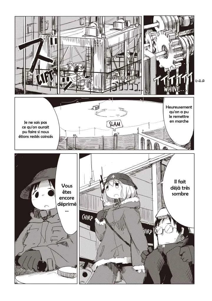 Shoujo Shuumatsu Ryoukou Chapitre 8: Lampadaires - Page 14