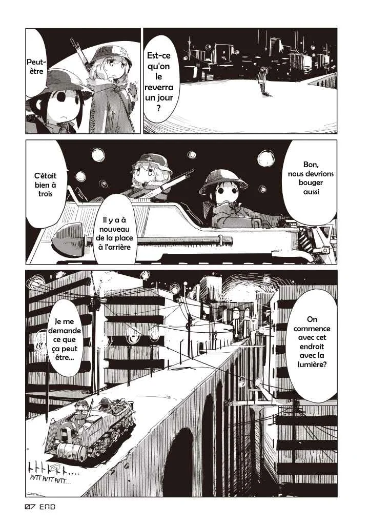 Shoujo Shuumatsu Ryoukou Chapitre 8: Lampadaires - Page 19