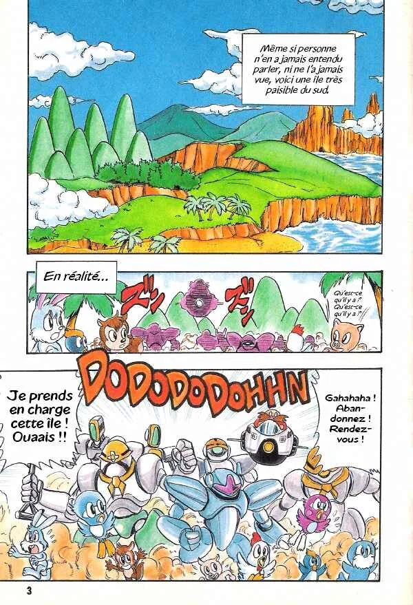 Sonic the Hedgehog Story Comic Chapitre 1: Le défi du Dr. Eggman !! - Page 2