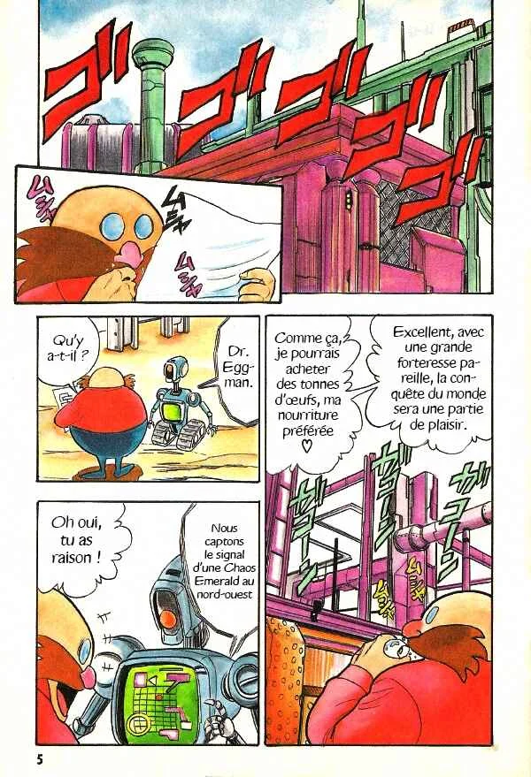 Sonic the Hedgehog Story Comic Chapitre 1: Le défi du Dr. Eggman !! - Page 4