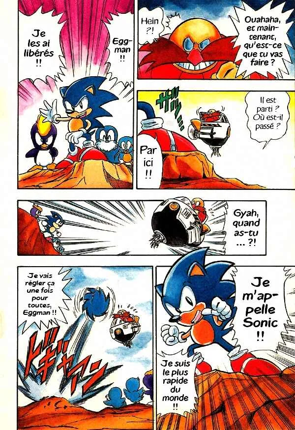 Sonic the Hedgehog Story Comic Chapitre 3: Sonic se déchaîne !! - Page 9