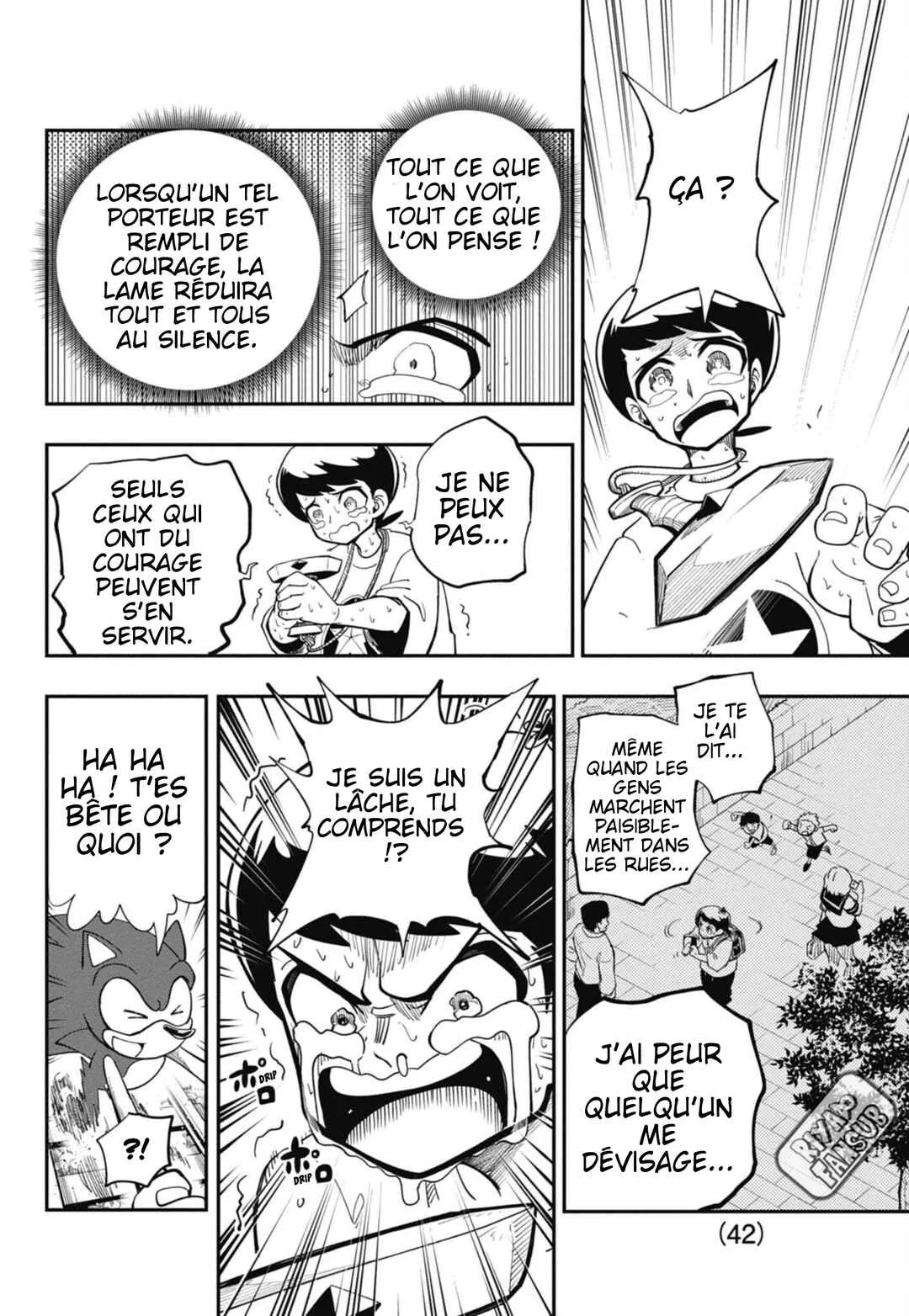 Sonic to Yuuki no Tsurugi Chapitre 1: Sonic et Yûta, l'escargot. - Page 42
