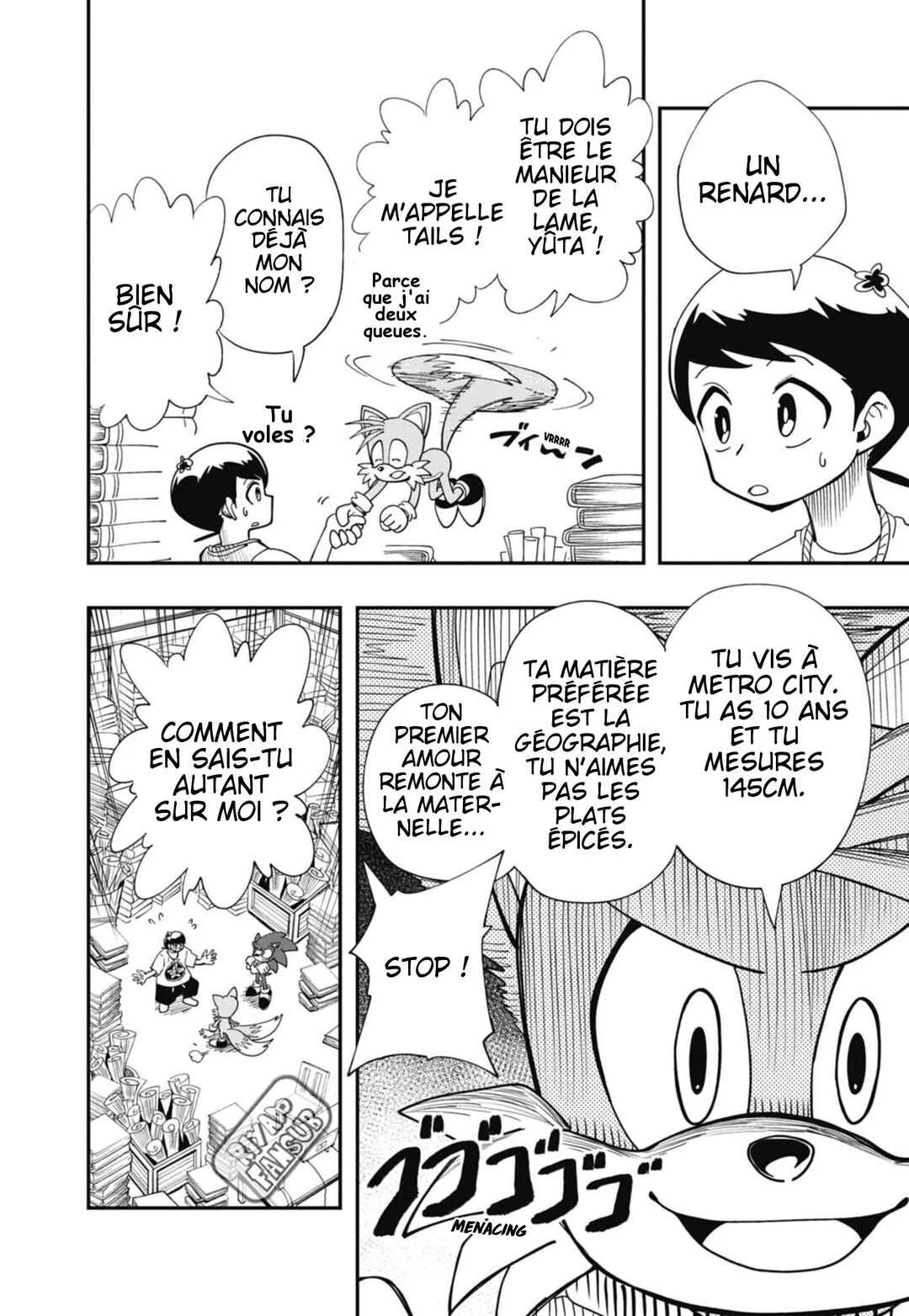 Sonic to Yuuki no Tsurugi Chapitre 3: L'apparition de Tails. - Page 8