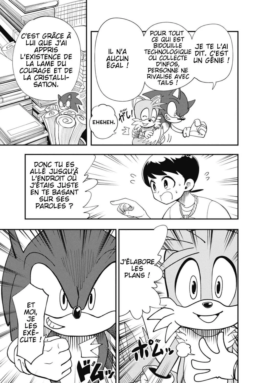 Sonic to Yuuki no Tsurugi Chapitre 3: L'apparition de Tails. - Page 9