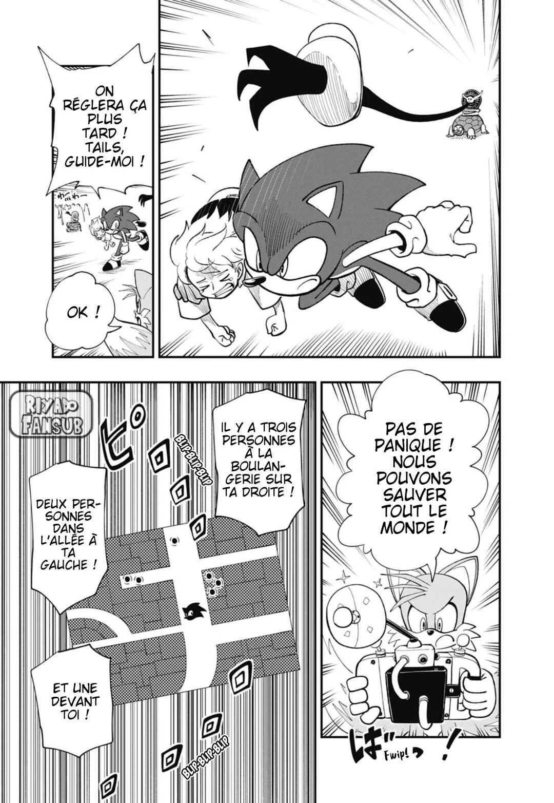 Sonic to Yuuki no Tsurugi Chapitre 3: L'apparition de Tails. - Page 18