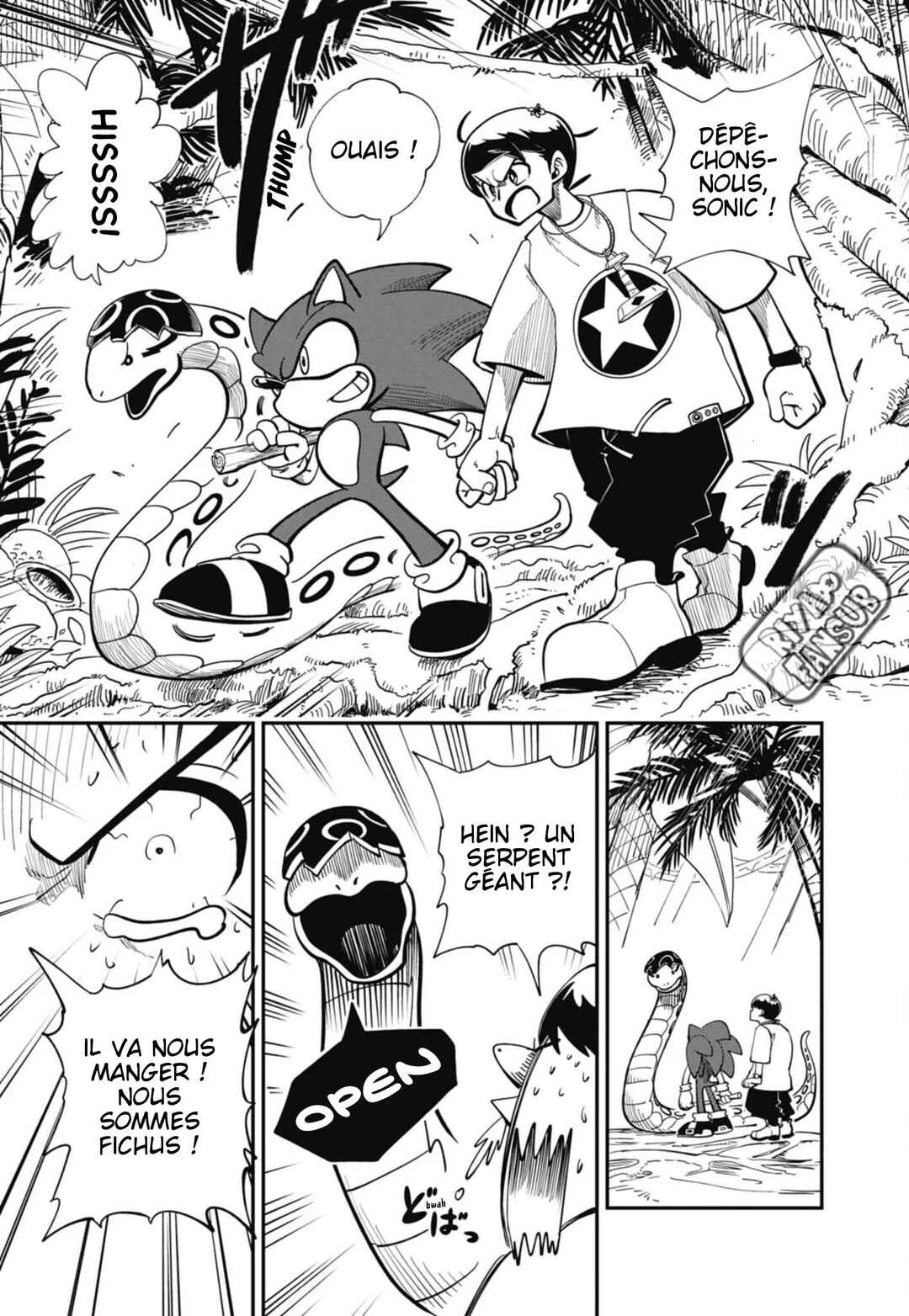 Sonic to Yuuki no Tsurugi Chapitre 4: Traversez la jungle à toute vitesse ! - Page 7