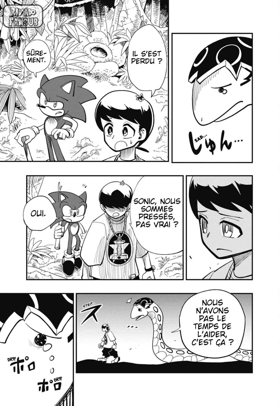 Sonic to Yuuki no Tsurugi Chapitre 4: Traversez la jungle à toute vitesse ! - Page 9