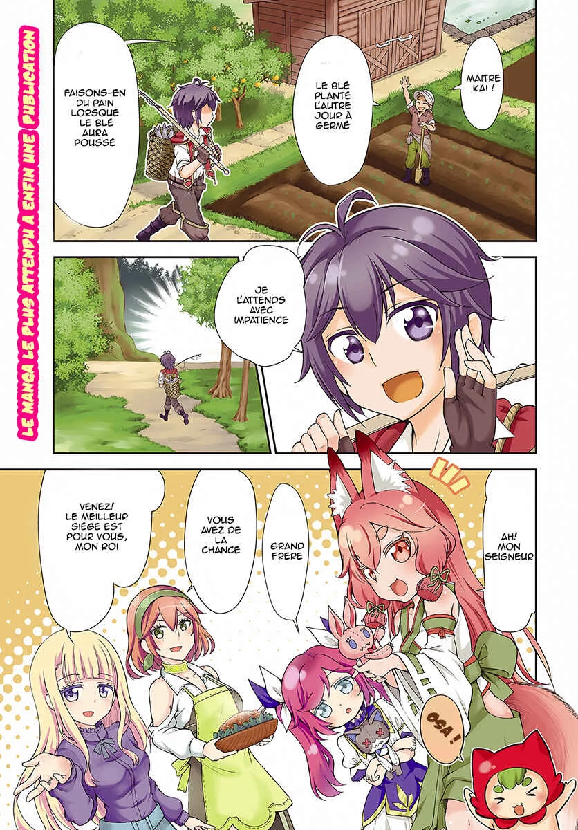 Tenohira Kaitaku Mura de Isekai Kenkokuki ~Fueteku Yome-tachi to Nonbiri Mujintou Life~ Chapitre 1 - Page 1