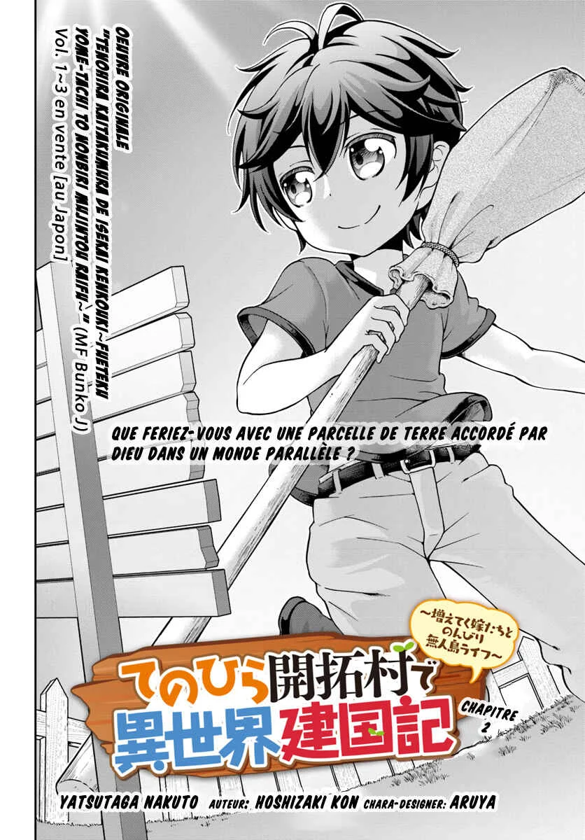 Tenohira Kaitaku Mura de Isekai Kenkokuki ~Fueteku Yome-tachi to Nonbiri Mujintou Life~ Chapitre 2 - Page 3